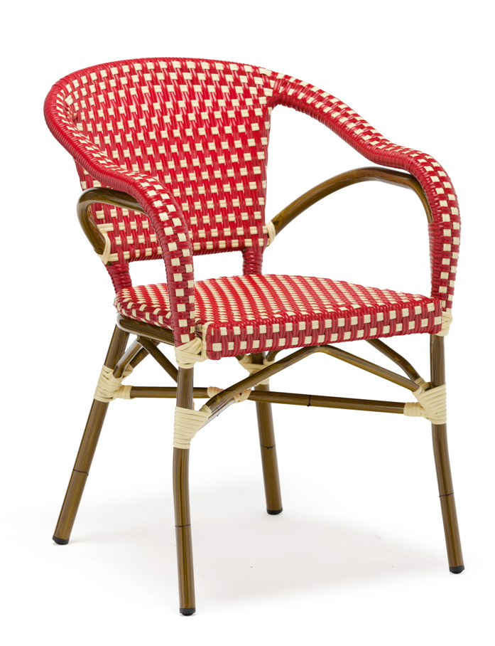 Perlas rood - terrasstoel - Vervoort