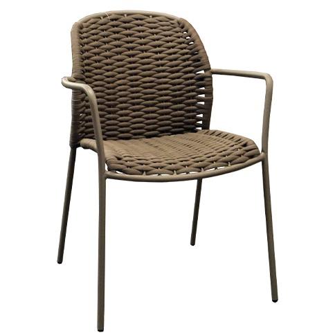 Cuba A taupe - terrasstoel - Vervoort