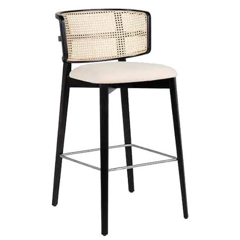 Mokka wicker S - barkruk- Vervoort