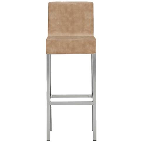 Cube XL Chroom - barkruk - Vervoort