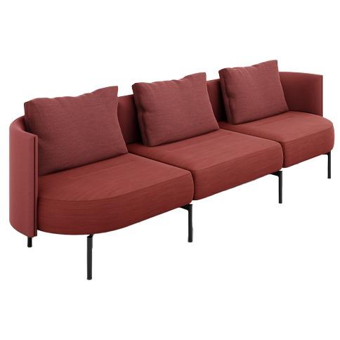 Oval - driezits bank - Vervoort