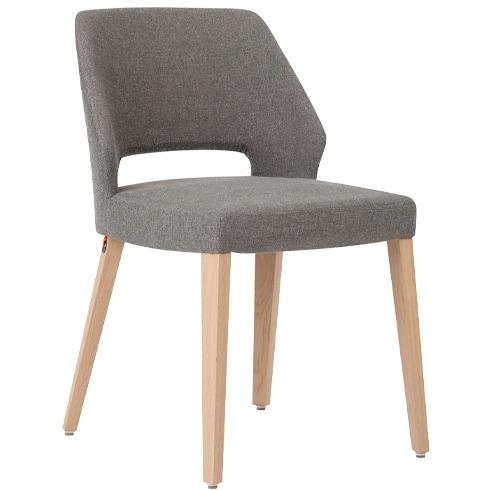 Lucia - gestoffeerde stoel met uitsparing - Vervoort