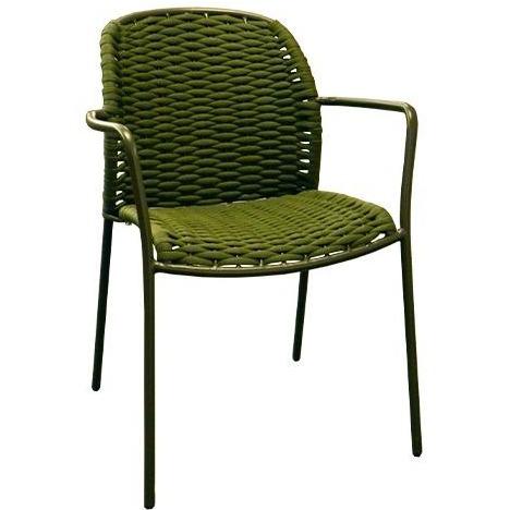 Cuba A groen- terrasstoel - Vervoort