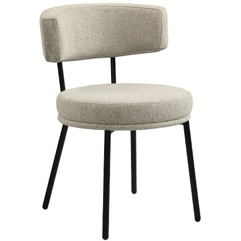 Atlas beige - gestoffeerde stoel - Vervoort.nl